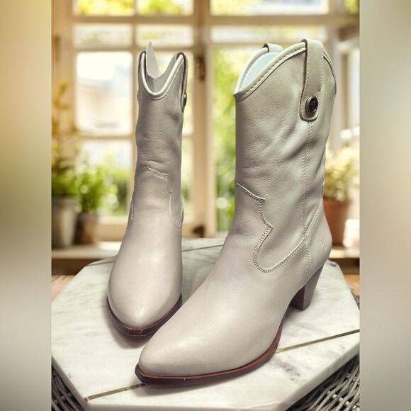 FRYE June Leather Western Cowgirl Boot Size 5.5 - Picture 2 of 14